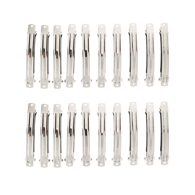 Lot De 20 épingles à Cheveux Strass Argentées - Forme En U, Pour Chignons, Mariage, Demoiselle D'honneur - Métal Et Strass Brillants