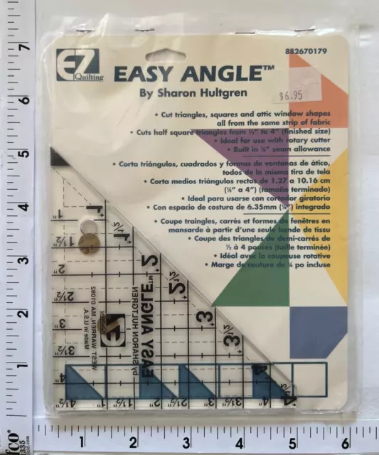 Sharon Hultgren Easy Angle EZ Quilting 1/2" to 4" (Finished Size)