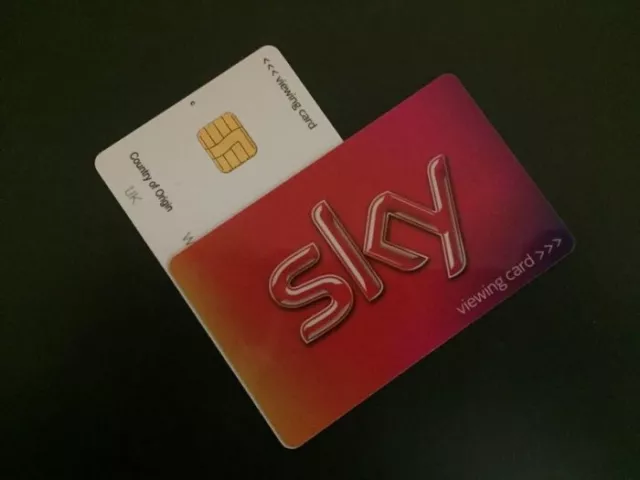 1 x RED SKY FREESAT TV VIEWING CARD UK - PLEASE READ DESCRIPTON