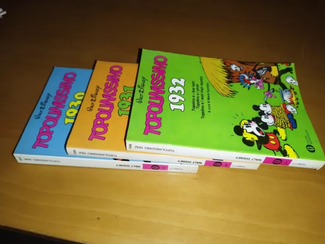 TOPOLINISSIMO 1930 – 1931 – 1932 Senza Cofanetto Walt Disney Mondadori