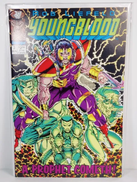 Image YOUNGBLOOD #2 Green Variant 1st PROPHET Rob Liefeld VF (8.0) SHIPS FREE!