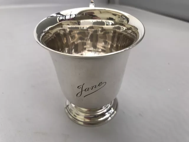 Silver Cup. A Gift For Jane.