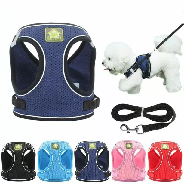 No-Pull Dog Pet Harness Vest Adjustable Reflective Mesh for Small and Medium Dog