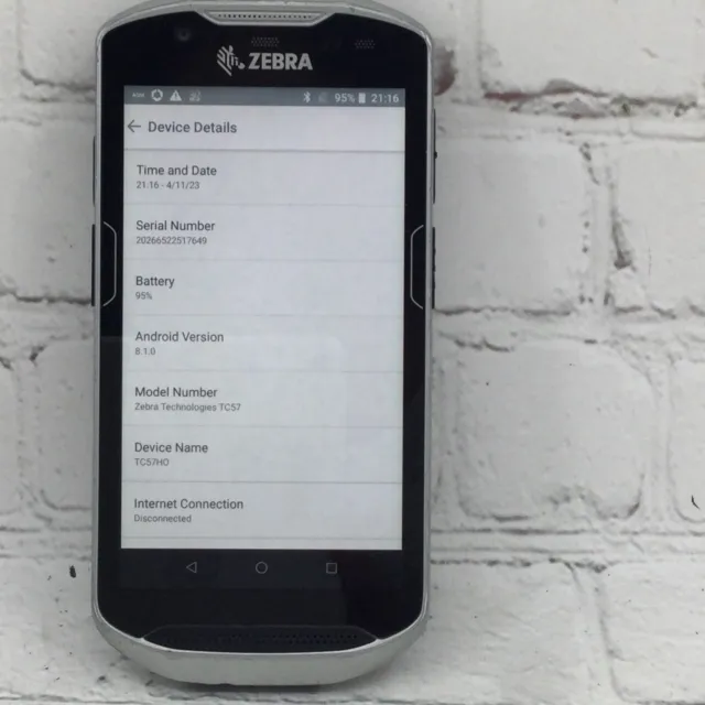 Zebra TC57 Handheld Mobile Barcode Scanner
