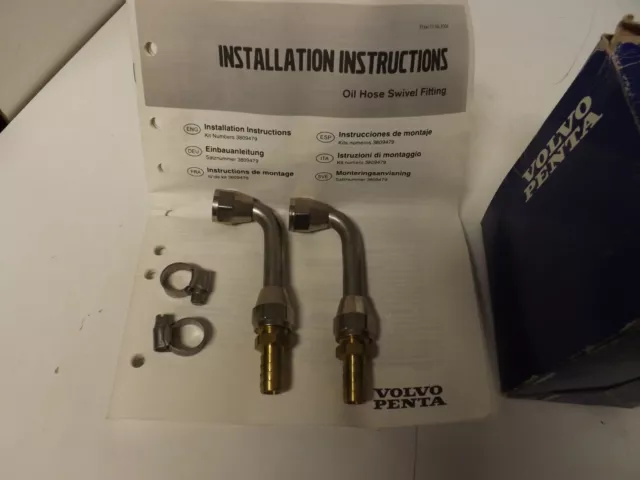 Volvo Penta sterndrive oil hose swivel fitting kit 3809479 service kit