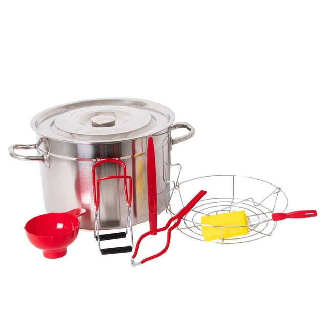 Lehman's Starter Water Bath Canning Kit, Stainless Steel Canner, 7 Piece Set