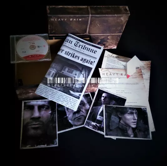 Heavy Rain Ultra Rare Press Kit - Talking box Full content - Sony Playstation 3