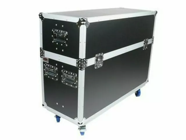 ATA Road Case Adjustable  with Wheels fits (2)  LED TV up to 55"