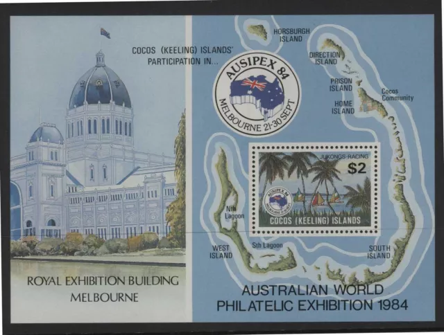 (F111-26) 1984  vCocos Keeling Islands M/S AUSIPEX 84 (Z)