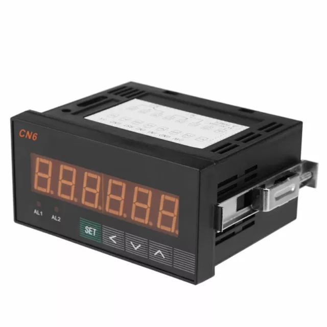 AC220V Multifunctional 6-Digital LED Counter Grating Encoder Display Meter Relay