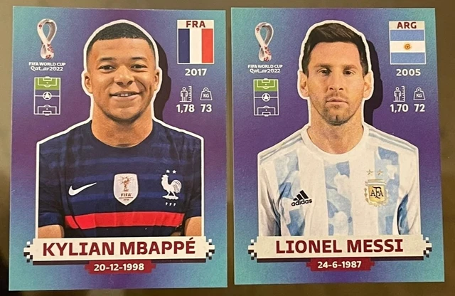 Panini Adrenalyn Qatar : lot de 3 cartes Hero Messi - Neymar - Griezmann - Collection