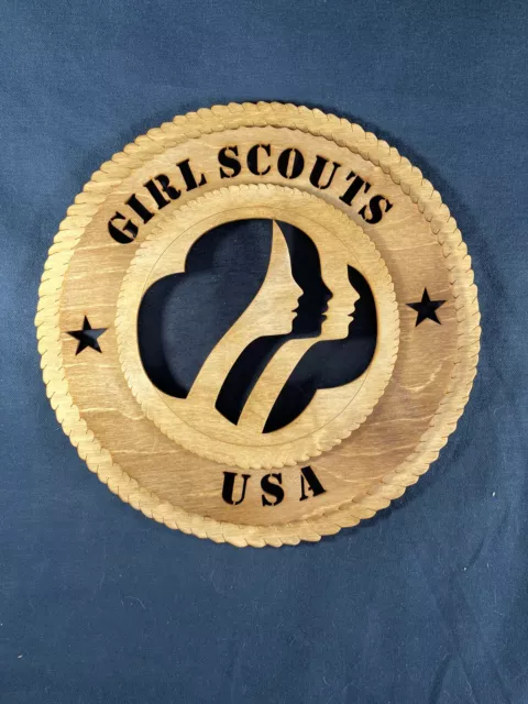 Girl Scout Logo Wooden Plaque