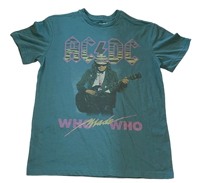 AC/DC WHO MADE Who 1986 North American Tour Concert TShirt Sz M 2022