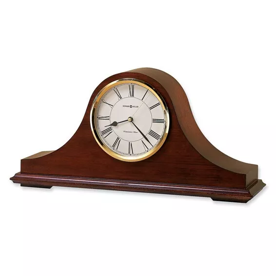 Howard Miller Christopher Cherry Finish Wood Chiming Quartz Mantel Clock