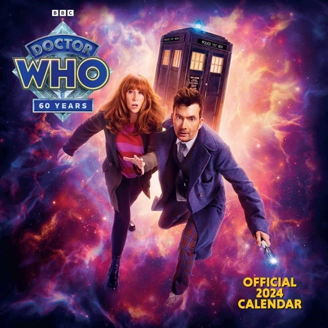 2024 CALENDAR DOCTOR Who The 14th Doctor Square Month View Wall Hanging