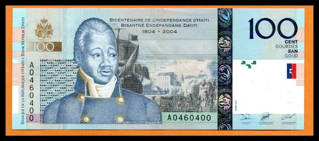 Haiti UNC Note 100 Gourdes 2004 - 2016 P-275 (Low Shipping)