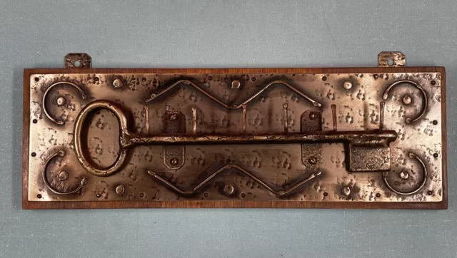 porte-clés mural en fer forgé vintage porte clé ancien déco métal rustique rétro