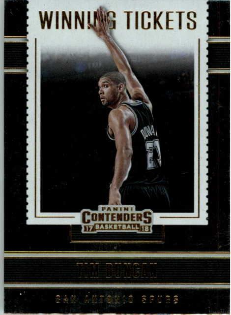 2017-18 Panini Contenders Winning Tickets #5 Tim Duncan - NM-MT