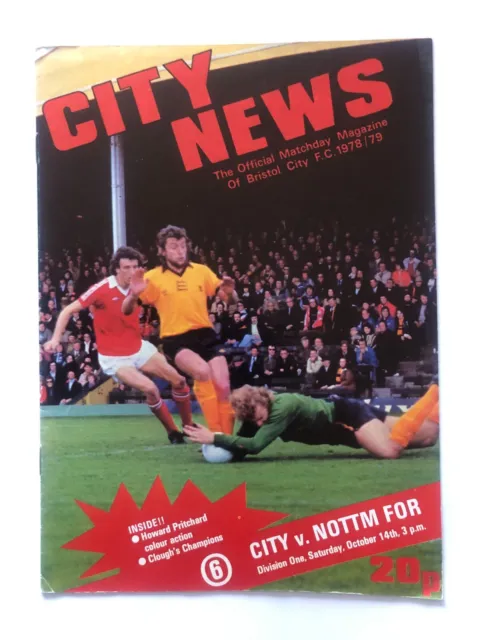 1978/79 BRISTOL CITY v NOTTINGHAM FOREST Programme