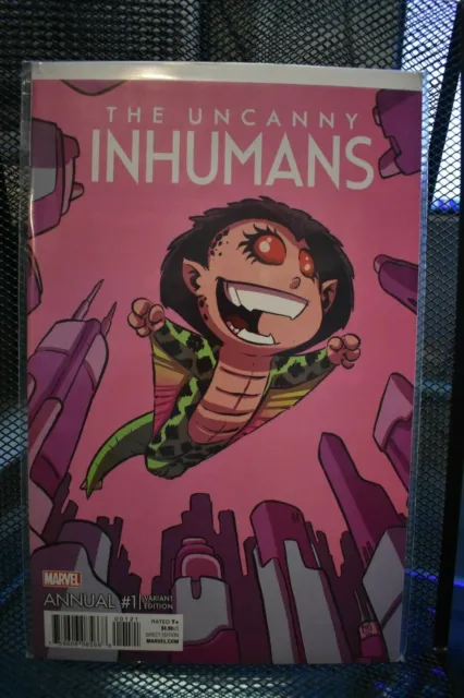 The Uncanny Inhumans Annual #1 Skottie Young Baby Variant Marvel Comics 2016 9.4