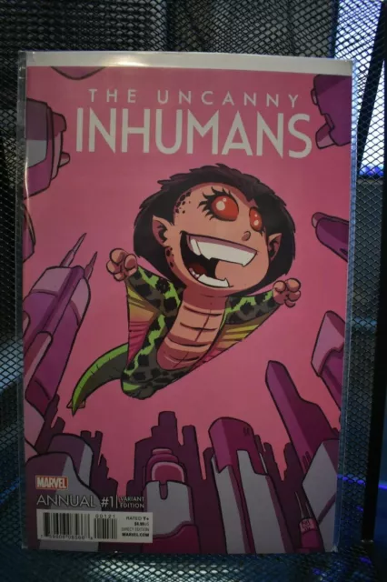 The Uncanny Inhumans Annual #1 Skottie Young Baby Variant Marvel Comics 2016 9.4