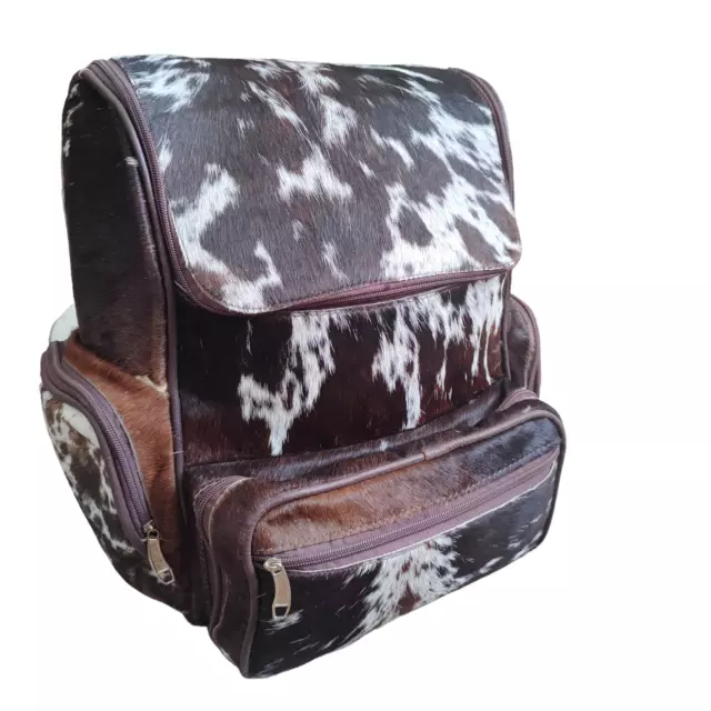 Cowhide Backpack Travel Bag School bag diaper  Bag Multi Color Bag pack Leather