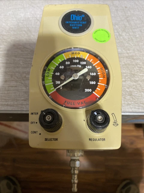 Ohmeda Intermittent (ISU) Suction Vacuum Regulator Unit  (0-200mmHg)
