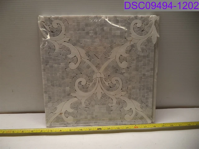 Qty = 5: Regalia Bianco Carrara Mosaic Tile by Soho Studio 12" REGBNCOCARTHAS