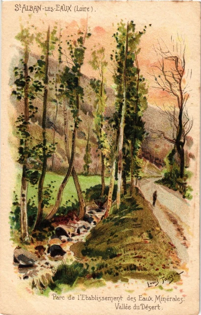 CPA St-ALBAN-les-EAUX - Parc de l'Establishment des Eaux Minérales (166214)