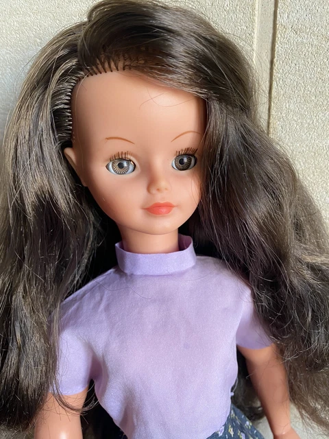 SUPERBE POUPEE CATHY Cathie de Bella Tresse Brune Robe Vintage Ancienne 48 Cm EUR 26 00 PicClick FR