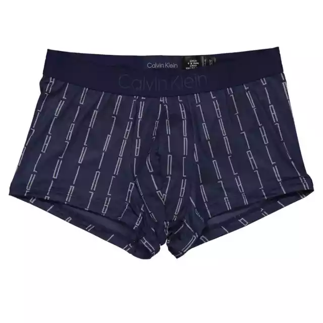 Buy Calvin Klein Men's Underwear CK One Micro Low Rise Trunks, Logo Step  Print- Kettle Blue, X-Small at
