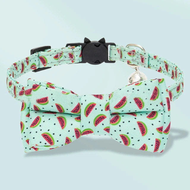 Bow Tie Collar No Deformation Stylish Cat Buckle Bow Collar Fabric