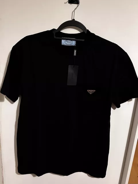 PRADA T-Shirt  Size M Men Black Condition 9/10 Regular Fit 100% Cotton 52cm PP