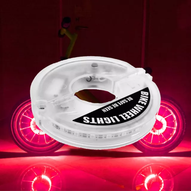 10Pcs Intelligent Bicycle Wheel Spoke Lights LED Balance Bike Decor Lamp (Red)