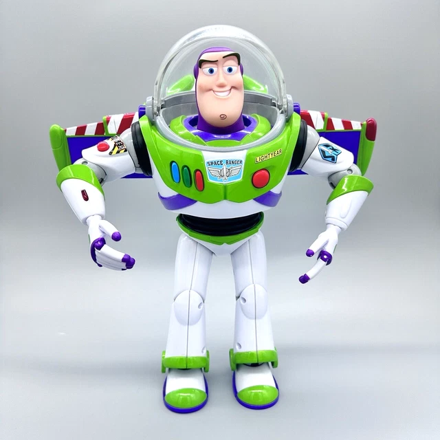 BUZZ LIGHTYEAR TOY Story Action Figure 12" Talking Toy w/ Wings Tested