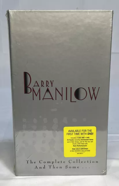 Barry Manilow The Complete Collection and Then Some… - 4 CD & 1 DVD Set - Sealed