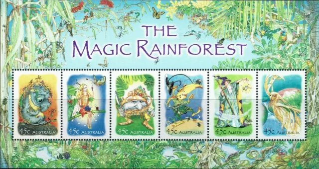 2002 45c 'The Magic Rainforest' Mini Sheet of Stamps:Muh