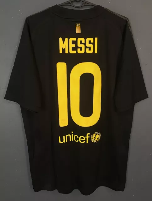 Men Fc Barcelona 2011/2012 Messi #10 Football Soccer Shirt Jersey Maillot Size L