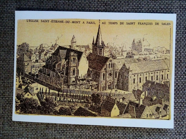 Cpsm Cpm Paris Church Saint Etienne Du Mont Pose First Stone 1610