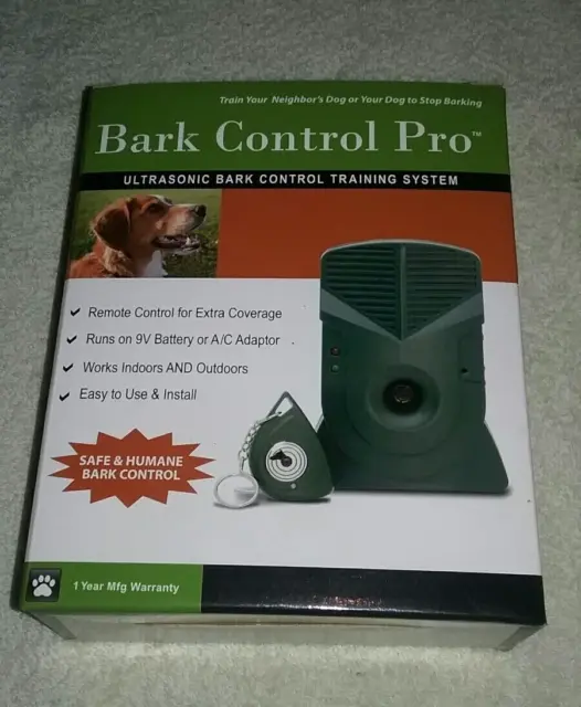 Good Life Bark Control Pro Stops Barking Dog Training NIB