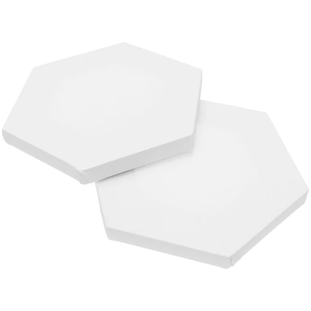 2 PIEZAS Tablero de dibujo de estudiante de bambú blanco sobre lienzo paneles de lienzo de artista