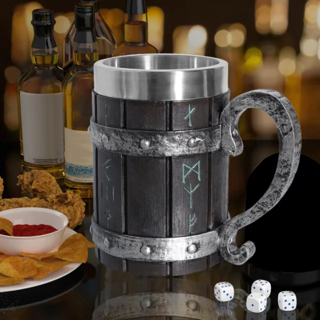 550ml Viking Cup High Capacity Refill Water Creative Resin Viking Beer Mug