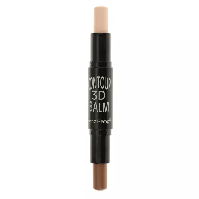 3D Gesicht Doppelend Kontur Creme Stick Konturieren Textmarker Bronzer 3#