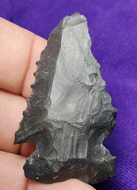 Coshocton Thebes Early Archaic Bevel Authentic Ohio Arrowhead Artifact