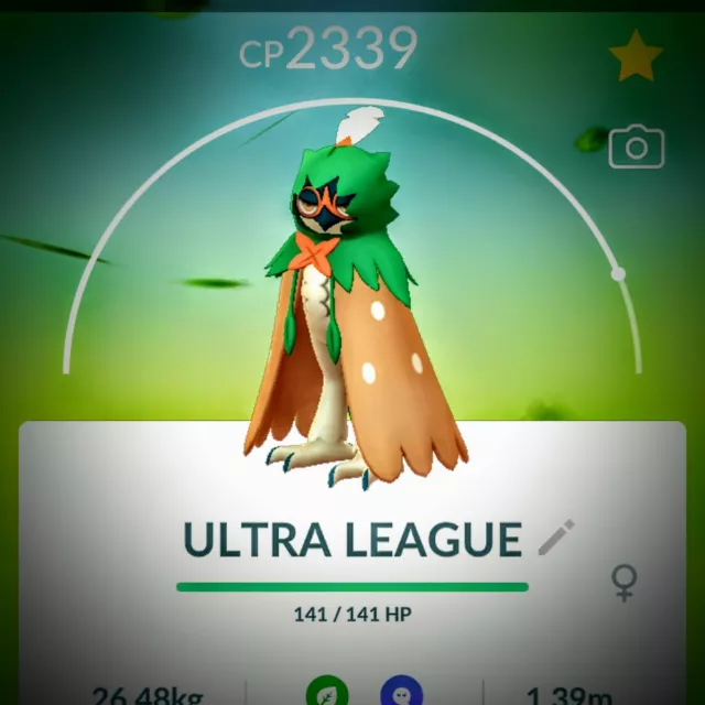 Pokemon Gardevoir + 3 MOVES GO ULTRA LEAGUE 2500CP (Ralts evolution)