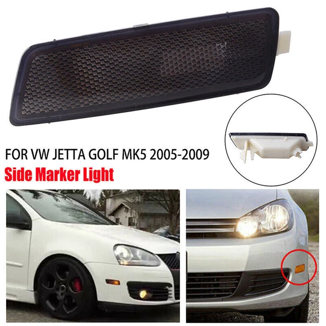 Left For 2006-2009 VW MK5 RABBIT GTI JETTA Front Bumper Side Marker Light Bezel