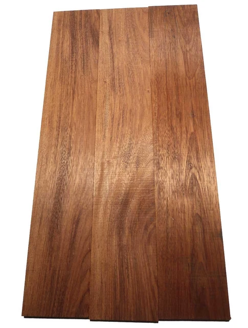 3x Merbau Bois Brett Bois Massif Acajou 97x17cm 25mm R2