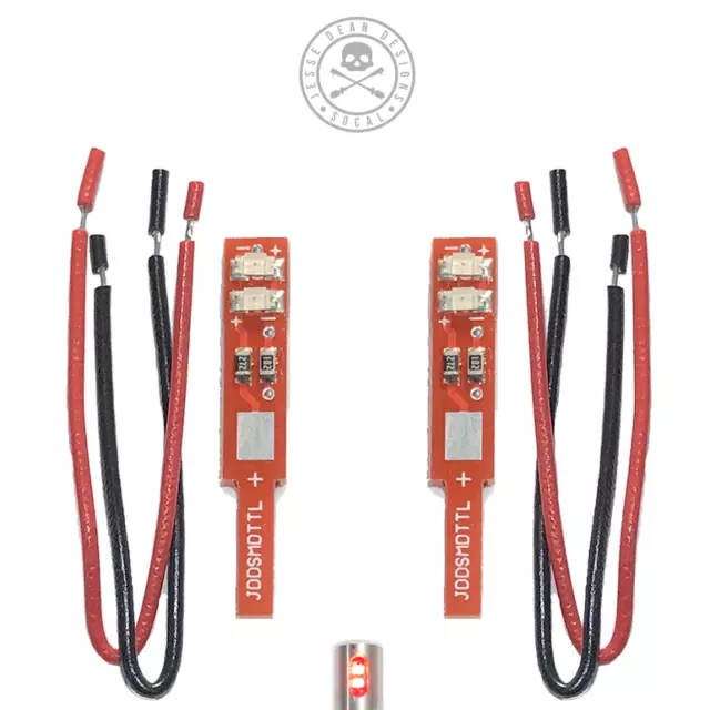 Technics SL-1200/1210 LED SMD Target Lights in Red, pair Jesse Dean Designs