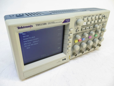 Tektronix tds220 100mhz 1gs/s doppio canale oscilloscopio digitale funziona 
