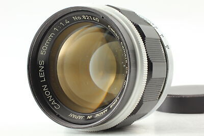Lente estándar Canon 50 mm f1,4 LTM L39 negra montaje en tornillo de JAPÓN Exc+5
